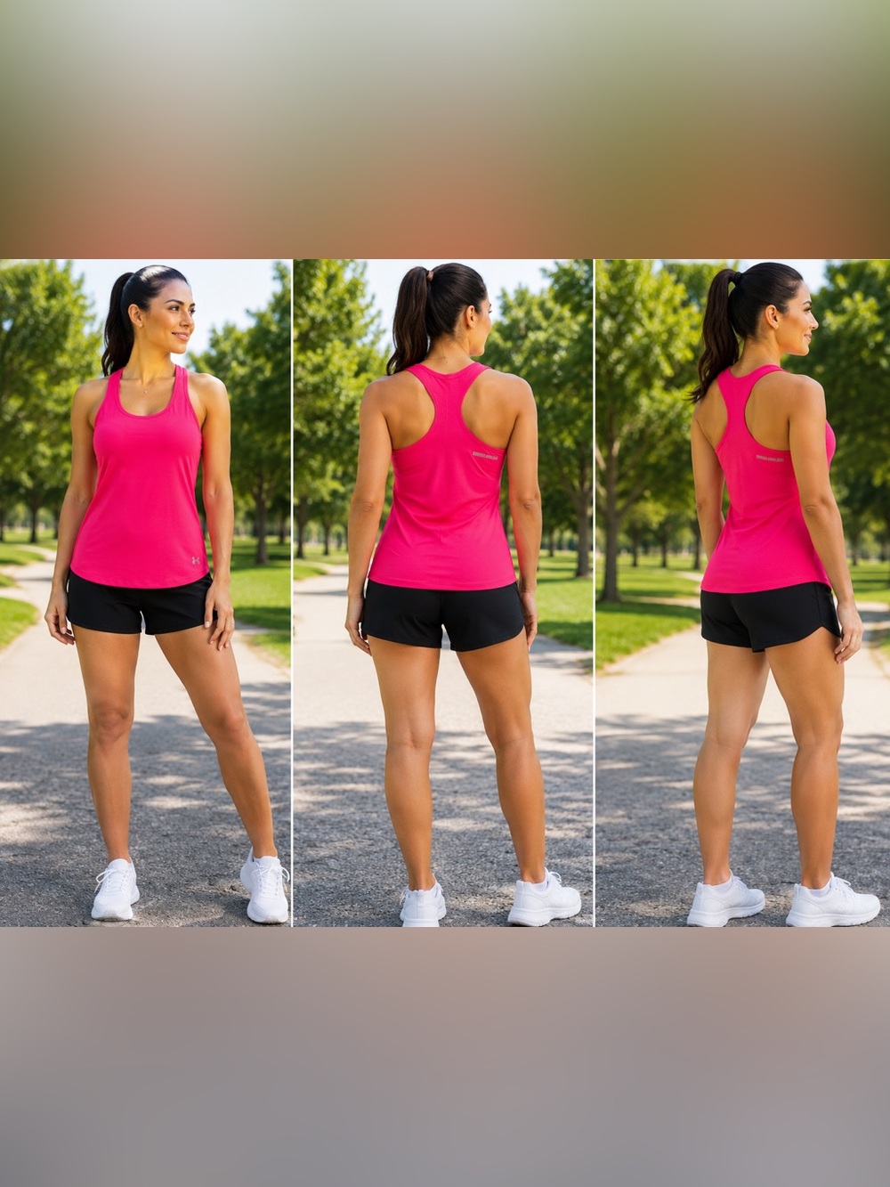 Under Armour Bright Pink Women's Racerback Tank Top